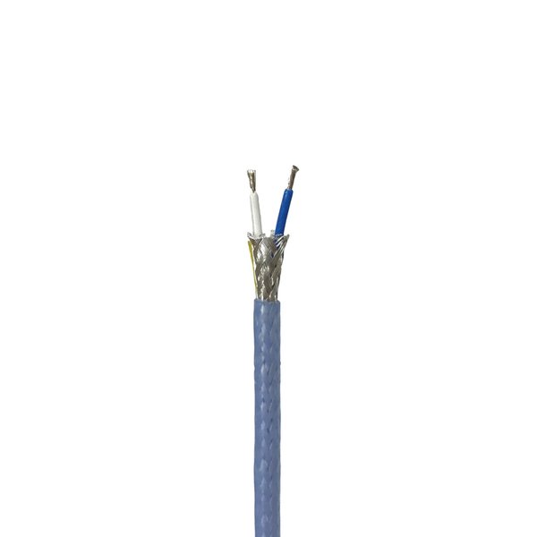 Remington Industries M17/176-00002 Twinax Cable (Shielded Twisted Pair) with Blue PFA Jacket, 50 ft Length M17/176-00002-50
